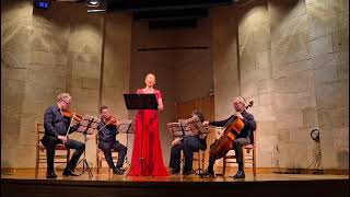 Sivan Rotem amp quotThe Rishonim String Quartetquot Canco de Comiat Eduard Toldra [upl. by Archle]