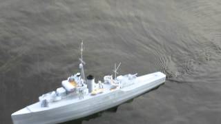 River class frigate model first trials [upl. by Somar872]