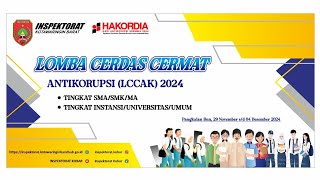 Lomba Cerdas Cermat AntiKorupsi 2024 test [upl. by Tadeo]