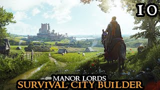 MASSIVE BATTLE  Manor Lords  BEAUTIFUL Survival City Builder Walkthrough Part 10 [upl. by Adiell]