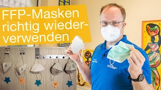 FFP2 Masken richtig wiederverwenden ✅ FFP Masken durchwechseln oder erhitzen ❓ [upl. by Aciraa555]