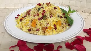 Persian Jeweled Rice  Flavourful  Polow  PandeyGcooking [upl. by Caren480]