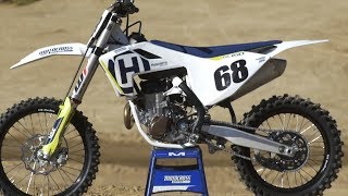 First Ride 2018 Husqvarna FC450  Motocross Action Magazine [upl. by Hcirdeirf366]