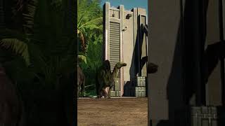 Ouranosaurus 2015 release animation  Jurassic World Evolution 2 [upl. by Neenahs]