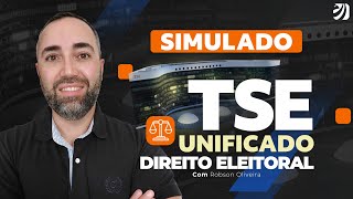 CONCURSO TSE UNIFICADO SIMULADO COMPLETO DE DIREITO ELEITORAL Robson Oliveira [upl. by Haroun]