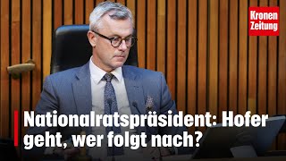 Nationalratspräsident Hofer geht wer folgt nach  kronetv NEWS [upl. by Margret]