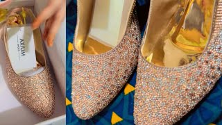 footwear review from myntra😍 partywear heels  bridal heels  myntra footwear haul [upl. by Eimmac]