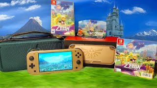 The Hyrule Edition Switch Lite and Legend of Zelda Echoes of Wisdom Unboxing [upl. by Haveman]