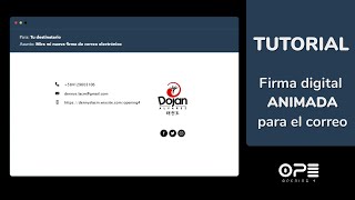Tutorial  Firma animada para correo electrónico [upl. by Saxet]