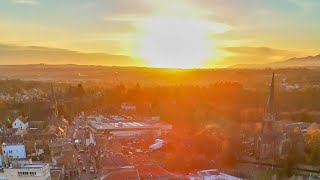 Dalkeith from above winters sun [upl. by Orlene]