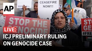 ICJ LIVE UN court issues preliminary decision on South Africa’s genocide case against Israel [upl. by Leasia]