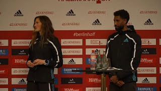 GENERALI BERLINER HALBMARATHON 2022 Press Conference [upl. by Seaddon]