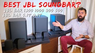 Which is the Best JBL Soundbar JBL BAR 1300 JBL BAR 91 JBL BAR 1000 JBL BAR 800 JBL BAR 500 [upl. by Rosemonde346]