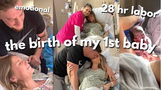 RAW amp REAL LABOR amp DELIVERY  Birth Vlog of our first baby emotional 2022 [upl. by Reeta]