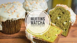 Muffins au Thé MATCHA et chocolat blanc [upl. by Slin]