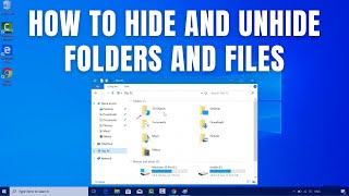 How to HideUnhide a File or Folder in Windows 10  11 PC [upl. by Halyahs861]