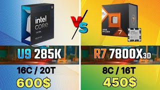 Intel ultra 9 285K VS İ9 14900K VS R9 9950X VS R7 7800X3D VS R9 7950X INTEL 285K GAMİNG Test leaks [upl. by Bolte913]