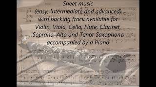 Bach Arioso EASY COVER SHEET MUSIC clarinet amp piano [upl. by Dimphia]