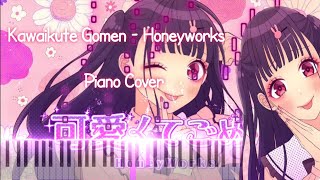 Kawaikute gomen featcapi  Honeyworks  Piano cover [upl. by Nhoj]