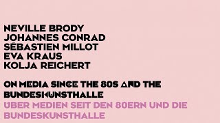 Über Medien seit den 80ern amp die Bundeskunsthalle – Neville Brody Johannes Conrad Sebastién Millot [upl. by Esom]