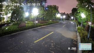 Hikvision H265  H265 vs H265 poca iluminación cruce 1 [upl. by Aciemaj]