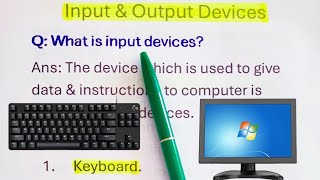 Input amp Output devices  Apna Code  inputout inputdevices outputdevices [upl. by Haidej]