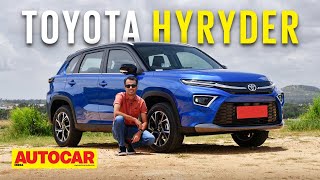 2022 Toyota Urban Cruiser Hyryder review Creta rivaling strong hybrid  First Drive  Autocar India [upl. by Herman]