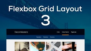 Como hacer una Página Adaptable a Dispositivos móviles con Flexbox Grid 3 Footer [upl. by Deehsar49]