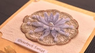 Quilling krok po kroku  kartka świąteczna3  Boże Narodzenie [upl. by Jack704]