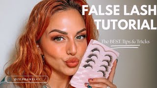 How to Apply False Lashes  Lash Application Tutorial [upl. by Clarance739]