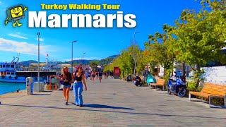 Marmaris Turkey Walking Tour 4K  September 2024 [upl. by Wilhide]