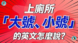 上廁所「大號、小號」的英文怎麼說？大集合啦 [upl. by Aynik]