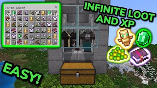 EASIEST 121 RAID FARM TUTORIAL in Minecraft Bedrock MCPEXboxPSSwitchPC [upl. by Eihpos]