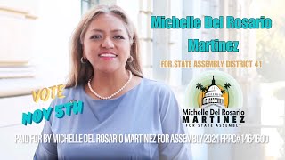 Michelle Del Rosario Martinez  Candidate for California State Assembly District 41 [upl. by Micheal339]