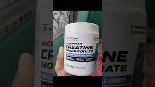 Wellcore Creatine Monohydrate Unboxing Review💪 youtube viral fitness shorts home [upl. by Yraccaz]