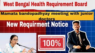 WBHRB Paramedical Recruitment Update  New Health requirement CM Meeting With Junior Doctors 🎉🎉 [upl. by Koo]