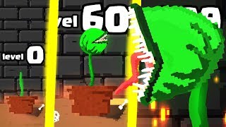 IS THIS THE STRONGEST HIGHEST LEVEL MAN EATING PLANT EVOLUTION 9999 GROW LEVELl ManEating Plant [upl. by Lunseth473]