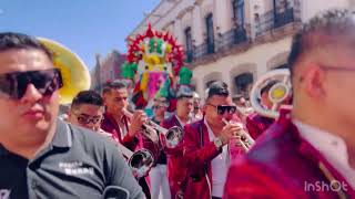 Torito de Petate quotEl Único de la Pacandaquot con Banda Selectiva de Morelia Desfile Carnaval 2024 [upl. by Anailuy]