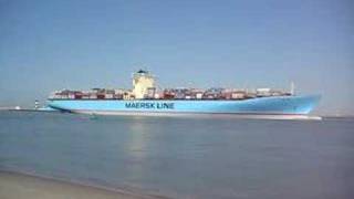 Emma Maersk Arriving Rotterdam Harbour [upl. by Adnorat]