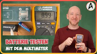 Wie man Batterien richtig mit dem Multimeter misst [upl. by Ybor]