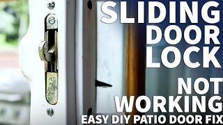 How to Replace a Sliding Glass Door Latch  Patio Door Latch Replacement  Patio Door Wont Lock [upl. by Ilario916]