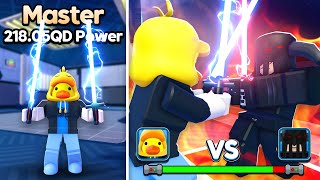 I Upgraded From Noob to MASTER in Light Saber Simulator Roblox [upl. by Ney]