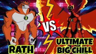 Rath vs Big Chill Ben 10 xenodrome Ben 10 Ultimate Alien Rath Transformation [upl. by Hedvige]