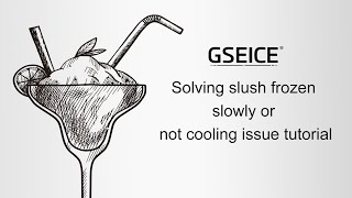 GSEICE Slushy Machine Not Make Slushy Troubling Shooting [upl. by Hasty49]