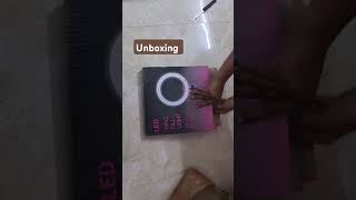 meesho unboxing product ring light studio mobile selfie light  with stand tripod 👌👌 [upl. by Assilaj]