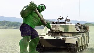 Hulk smashing tanks helicopters and all kind of VERY big things for 10 minutes straight 🌀 4K [upl. by Odnala837]