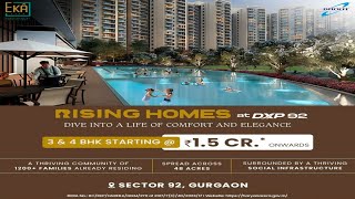 Rising Homes at DXP 92  Rising Homes Sector 92 Gurgaon 3amp4Bhk Ready to Move in Gurgaon realestate [upl. by Alicia61]