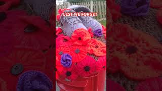 LEST WE FORGET  CROCHET POST BOX TOPPER  remembranceday rememberthefallen shorts [upl. by Esme443]