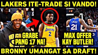 LAKERS ITETRADE SI VANDO BRONNY UMANGAT SA DRAFT BUTLER BABALIK SA SIXERS [upl. by Boice]