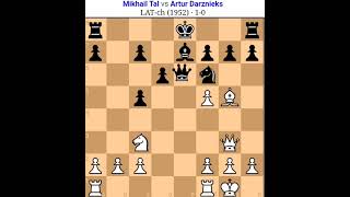 Mikhail Tal vs Artur Darzknieks Tal chess game Tal best secrfice [upl. by Goldstein]